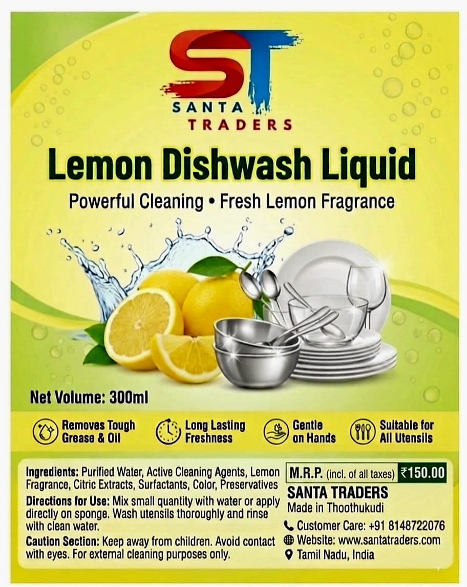 Lemon Dishwash Liquid